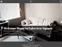 Tablet Screenshot of lakeviewsquareapts.com